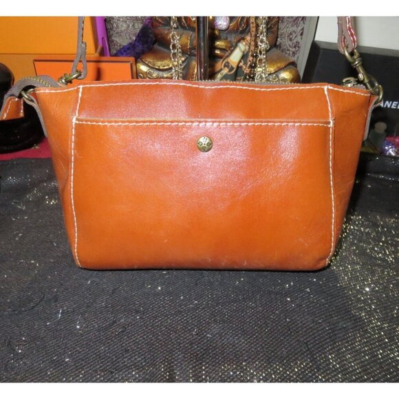 Patricia Nash Heritage Collection Leather Crossbody & Bernini Wallet Set Cognac - Picture 2 of 14